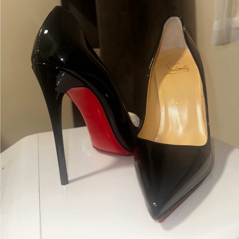 Christian Louboutin Black and Red Heels